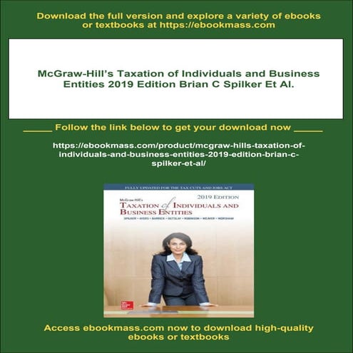 McGraw-Hill’s Taxation of Individuals and Business Entities 2019 ...