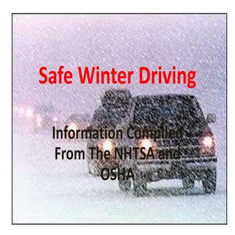 Winter Driving 2013 | PPTX
