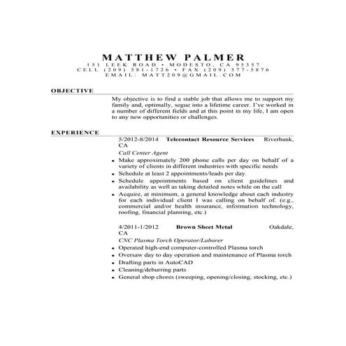 Matt Resume 6-16
