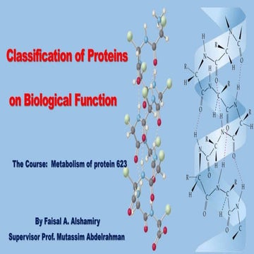 Classification of Proteins on Biological Function
