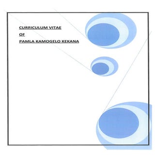 PAMLA KAMOGELO KEKANA' S CV