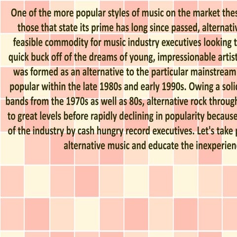 What is Alternative Music?