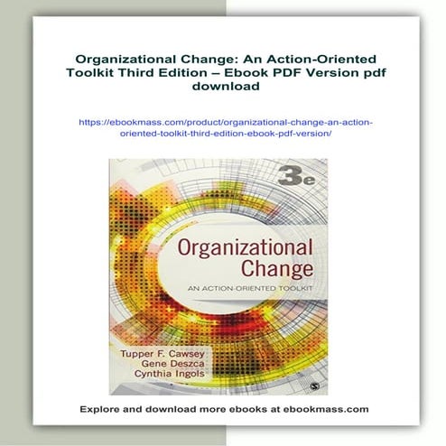 Organizational Change: An Action-Oriented Toolkit Third Edition – Ebook PDF V...
