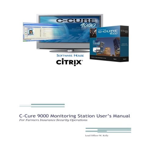 Ccure 9000 Monitoring Station User's Manual