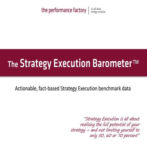 Strategy Execution Barometer - Introduction PDF