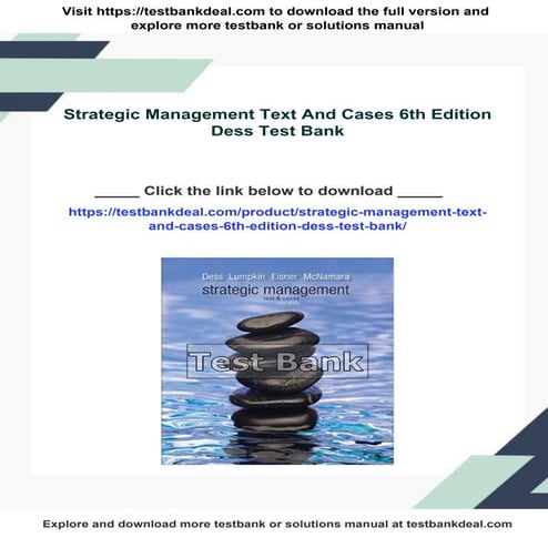 STRATEGIC MANAGEMENT TEXT AND CASES visual data 5