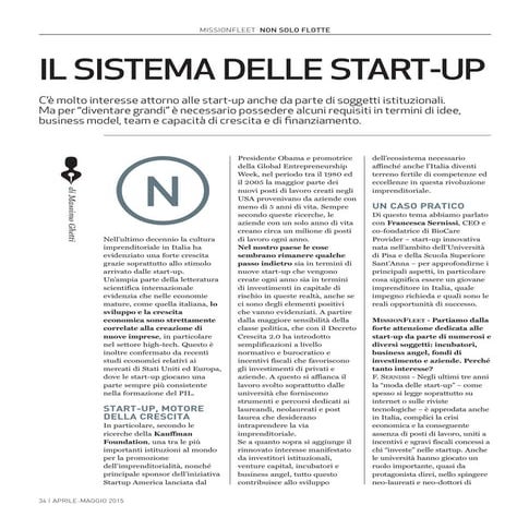 Il sistema delle StartUp