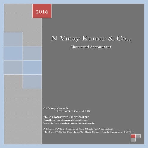 CA_N Vinay Kumar & Co_Profile