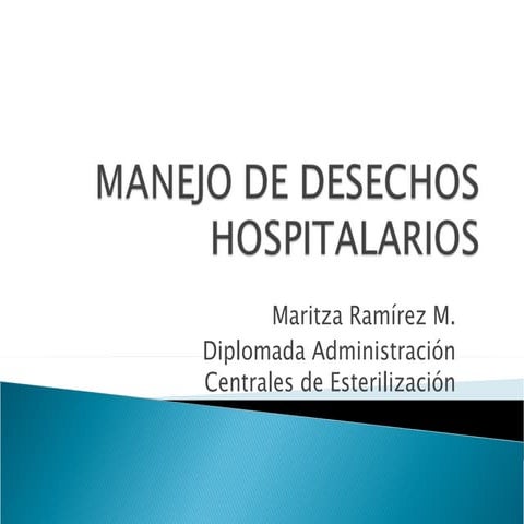 Manejo de los residuos en central de esterilización - CICAT-SALUD