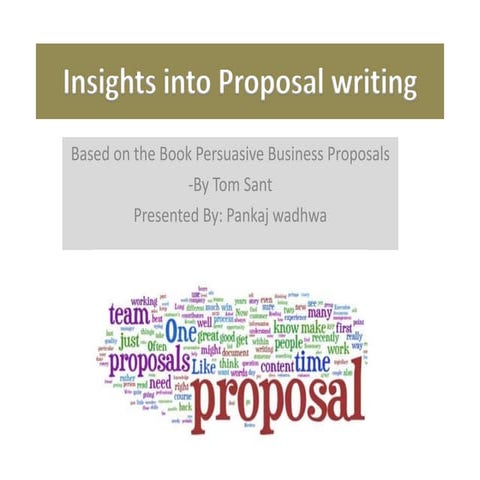 Proposal writing