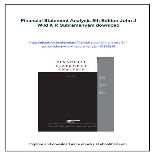 FINANCIAL STATEMENT ANALYSIS K R SUBRAMANYAM PDF visual data 6