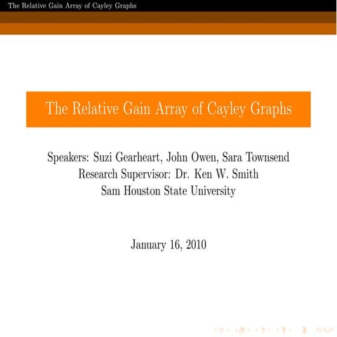 RGA of Cayley graphs