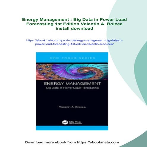 Energy Management : Big Data in Power Load Forecasting 1st Edition ...