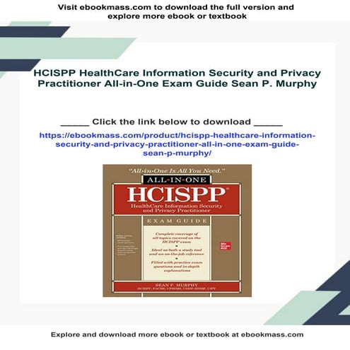 HCISPP HealthCare Information Security and Privacy Practitioner All-in-One Ex...