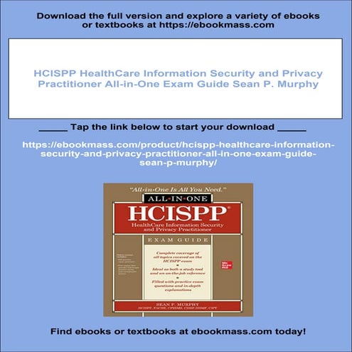 HCISPP HealthCare Information Security and Privacy Practitioner All-in-One Ex...