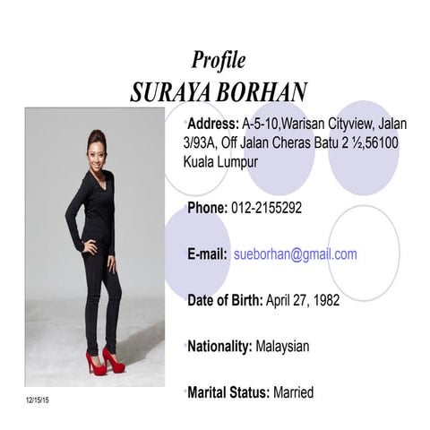 Profile Suraya edited 2015 | PPT