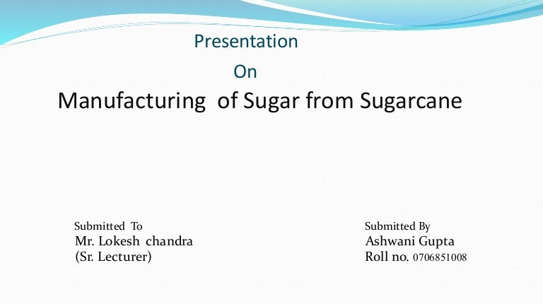 Sugar industry ppt pdf image