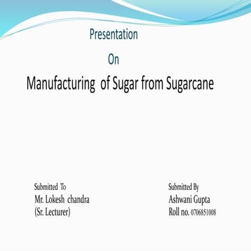 54846022 a-ppt-on-sugar-industry