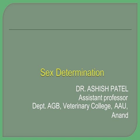 Sex Determination