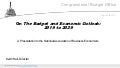 On The Budget and Economic Outlook: 2019 to 2029