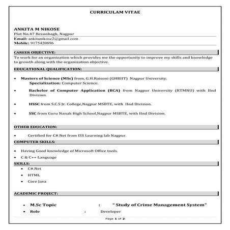 Resume - Altaf Amin | DOC