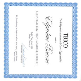 TBICO Certificate