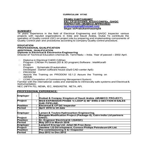 CURRICULUM VITAE doc