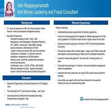 Vani Muppayyanamath- CV