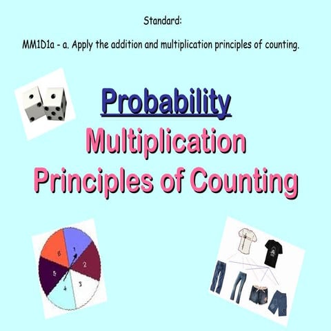 Multiplication Counting Principle - Probability | PPT