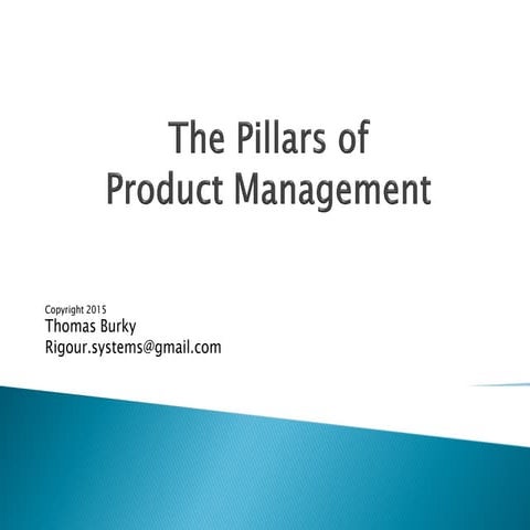 Pillars of Product Management