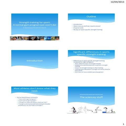 Strength training for sport - FILEX 2013