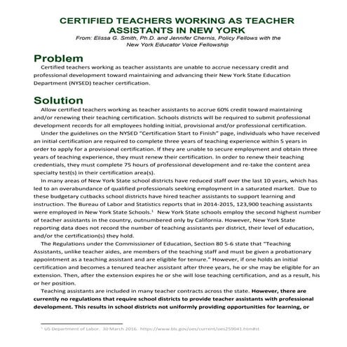 Teaching assistant | PDF