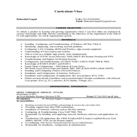vinay resume | DOCX