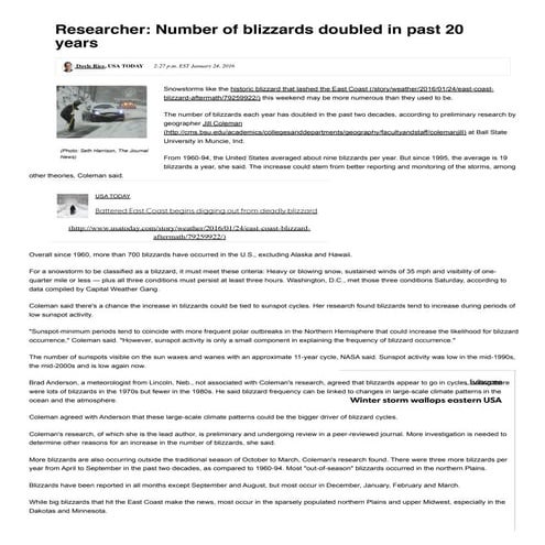 Daniel's blizzard project | DOCX