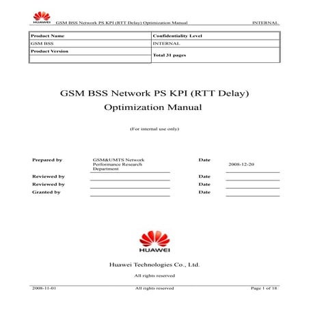 54 gsm bss network performance ps kpi (rtt delay) optimization manual[1].doc