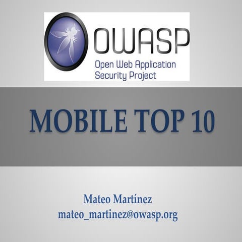 54. OWASP Mobile Top Ten