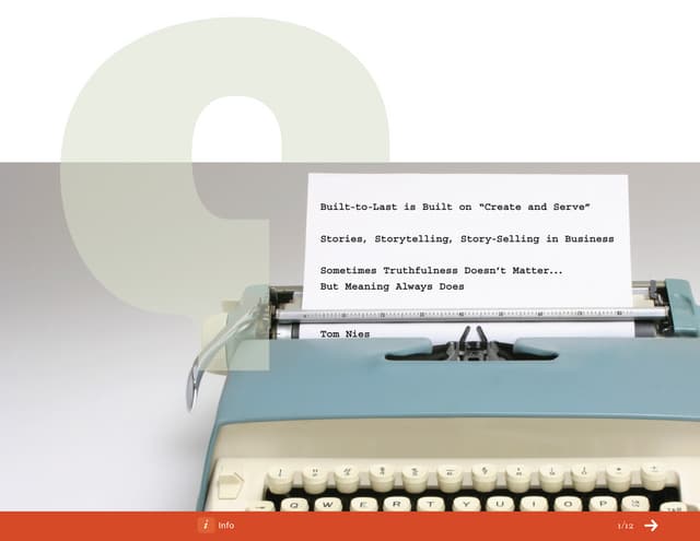 Story Selling - March 11