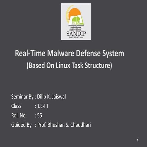 Malware Defense-in-Depth 2.0 | PPTX