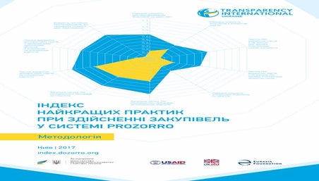 Індекс найкращих практик в ProZorro 2017/07/31