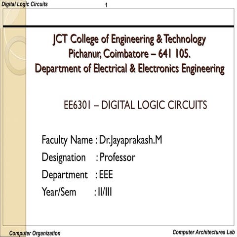 DIGITAL ELECTRONICS FOR IOT CSE STUDENTS