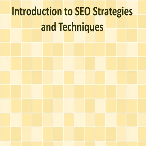 Introduction to SEO Strategies and Techniques