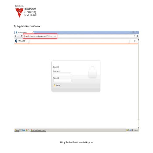 NeXpose Certificate Addition Manual