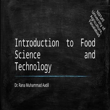 Careers in food technology | PPTX