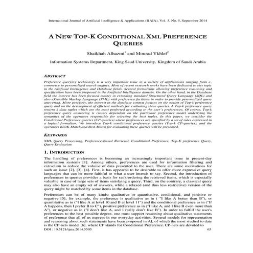 A NEW TOP-K CONDITIONAL XML PREFERENCE QUERIES