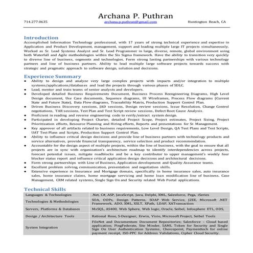 ArchanaPuthranOnePage