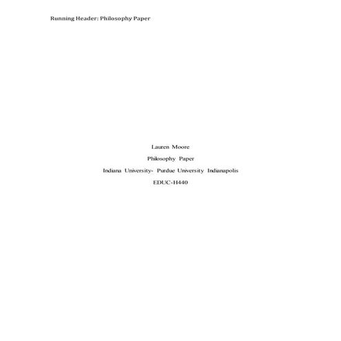 Philosophy Paper