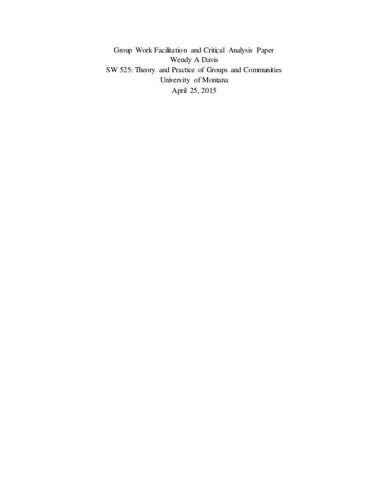 essay on group work