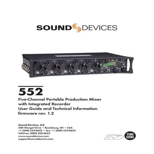 Sound Devices 552