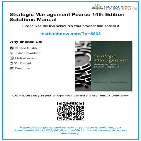 Comprehensive Guide to Strategic Management and Company Mission ...
