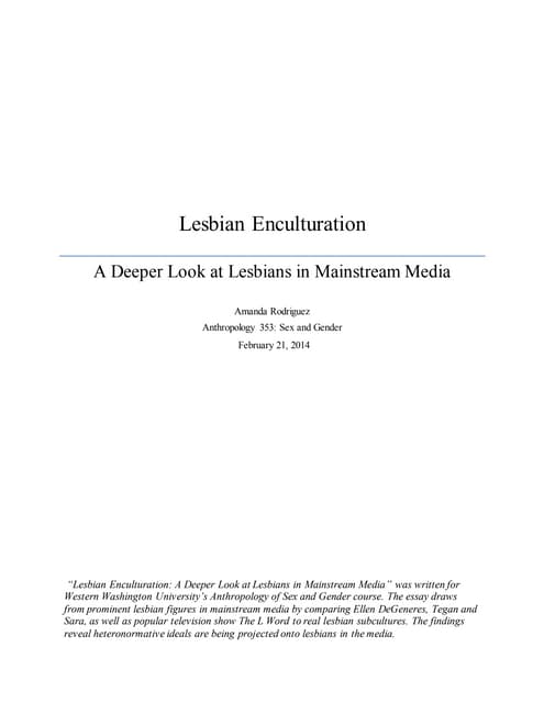 Gay in the Media